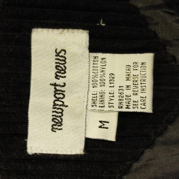 -Newport News black corduroy jacket - Picture 3 of 5